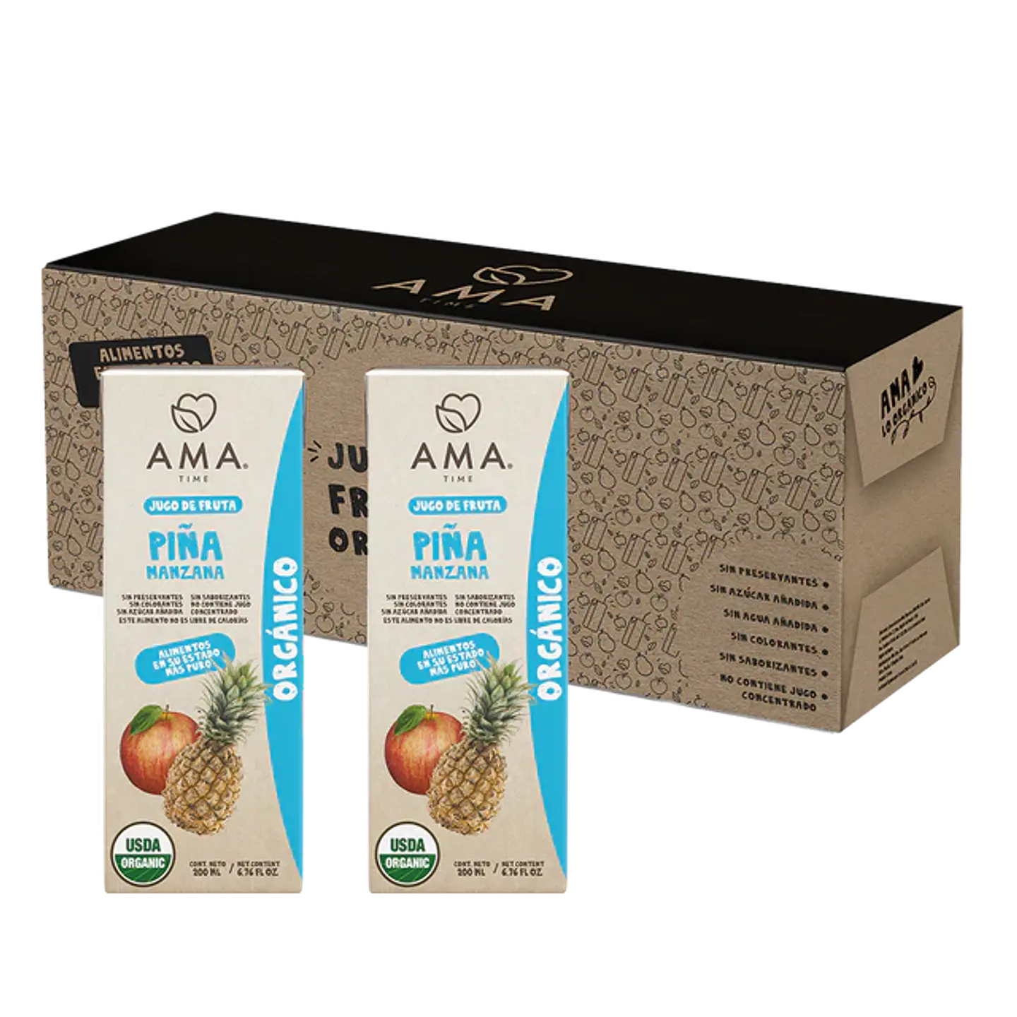 Jugo Tetra sabor Manzana Piña 2