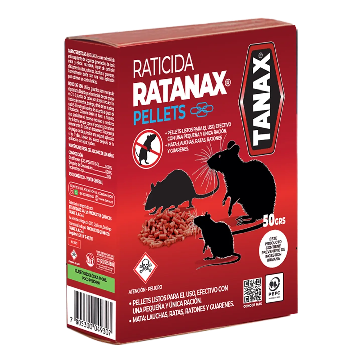 Raticida Pellets 50grs 1