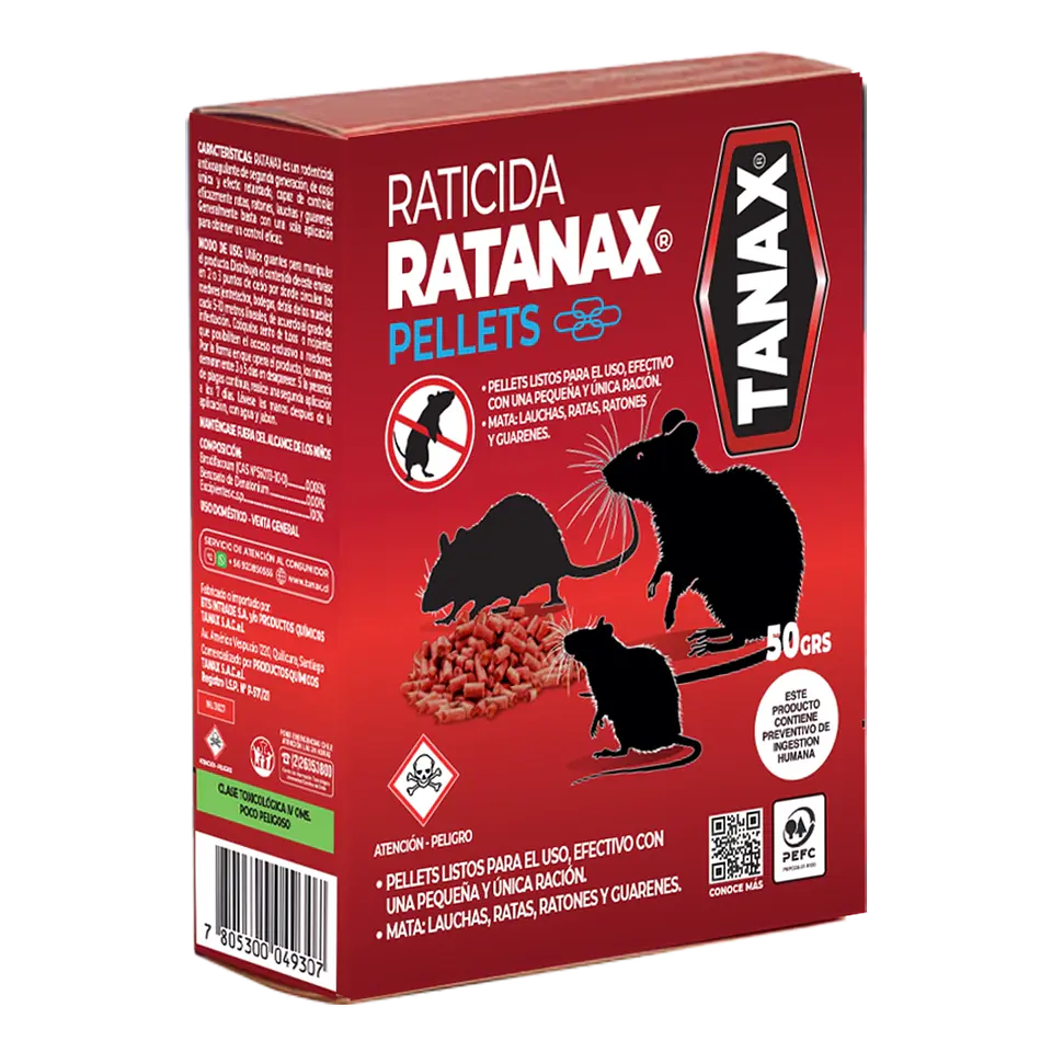 Raticida Pellets 50grs 1