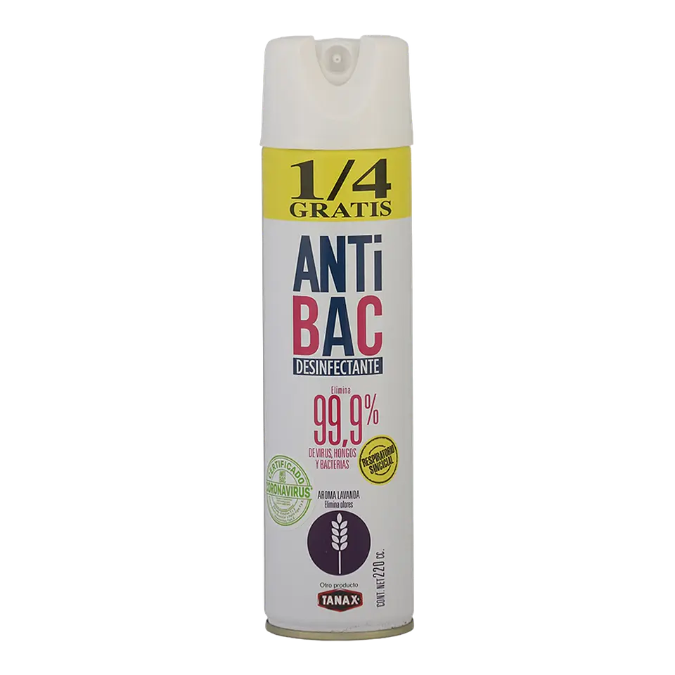 Desinfectante Aerosol Lavanda 220cc 1