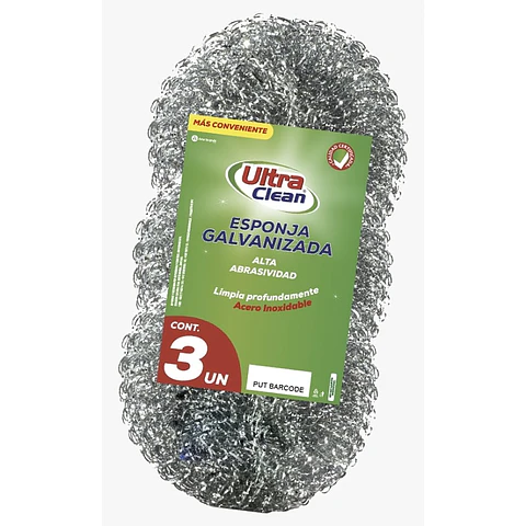 Esponja Galvanizada Pack x3 Un