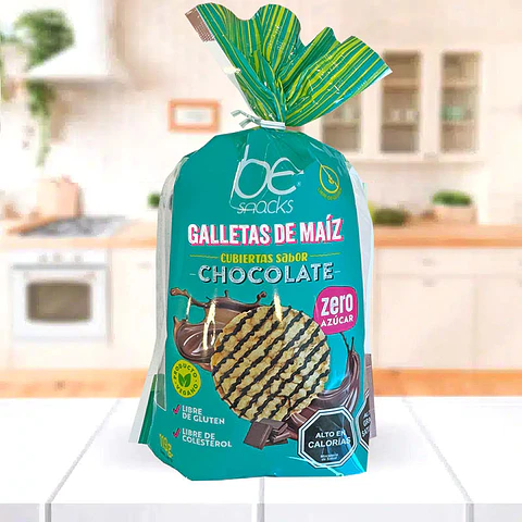Galleta Maiz Cobertura Chocolate 0% Azucar 119grs
