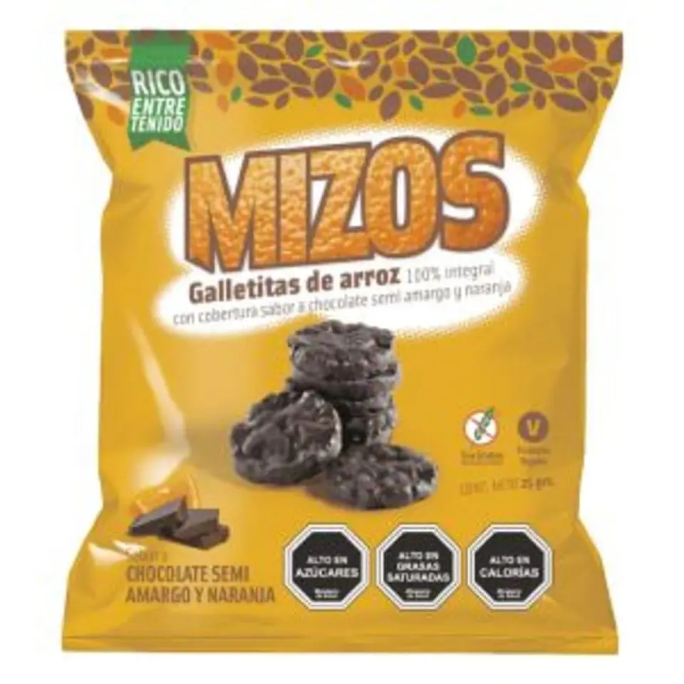 Galleta Arroz Chocolate Naranja 25grs 1