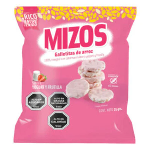 Galleta Arroz Yogurt Frutilla 25grs