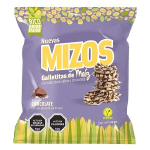 Galleta Maiz Chocolate 20grs
