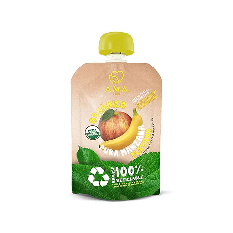 Pure 90grs Manzana Plátano