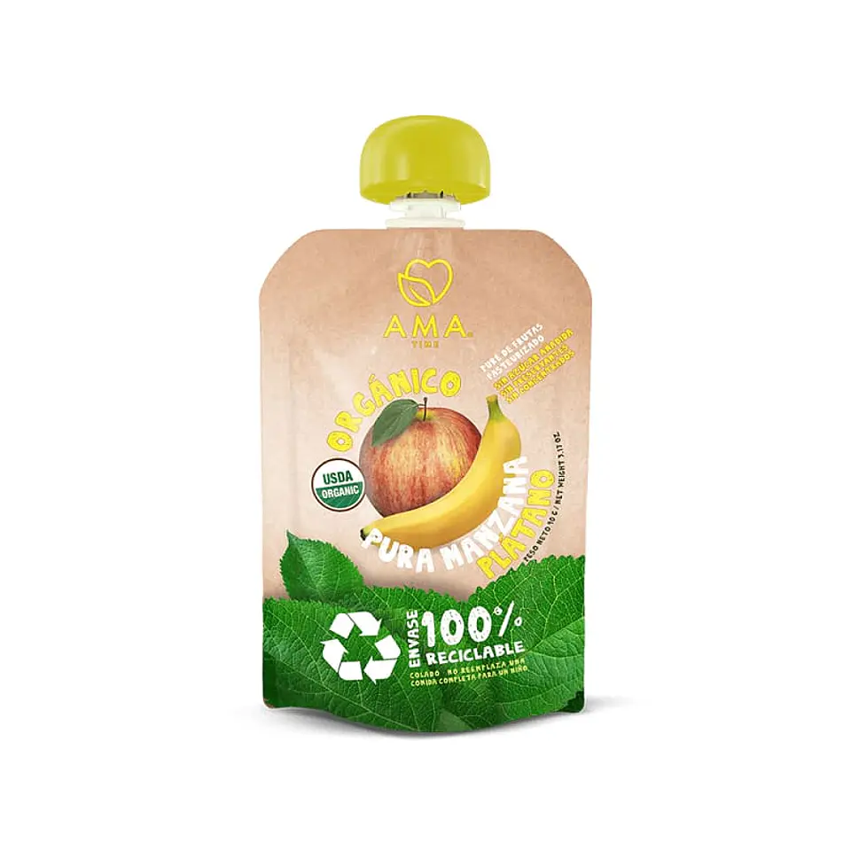 Pure 90grs Manzana Plátano 1
