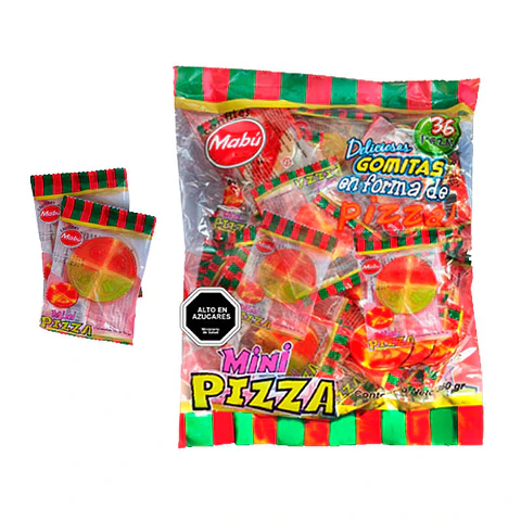 Gomitas Mini Pizza x36 Un