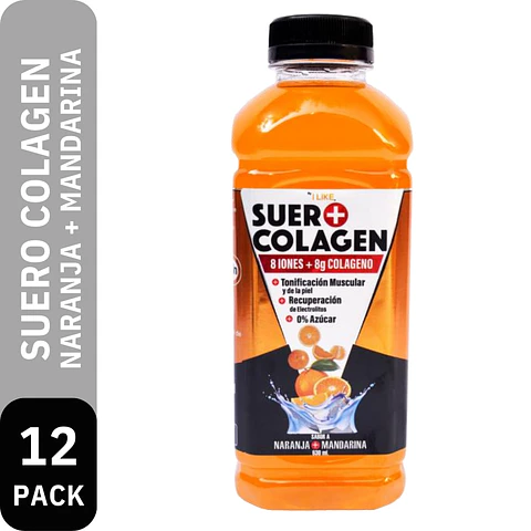 Suero + Colageno PET Naranja Mandarina (630ml)
