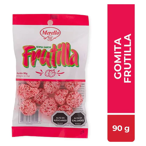 Goma Frutilla Crocante