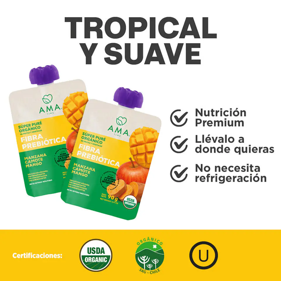 Super Pure 90grs Manzana Camote Mango Inulina 2