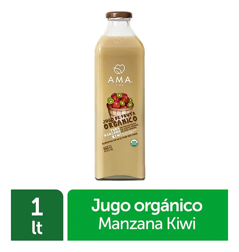 Jugo Vidrio 1000cc Manzana Kiwi