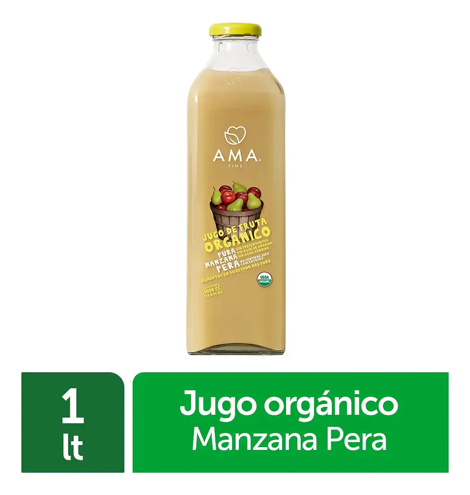 Jugo Vidrio 1000cc Manzana Pera 1