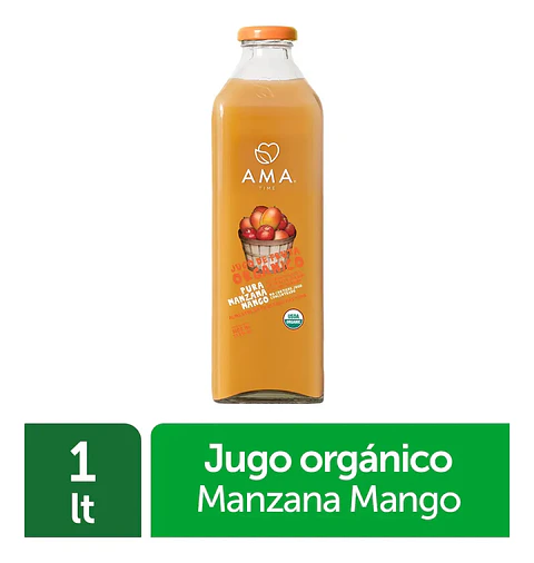 Jugo Vidrio 1000cc Manzana Mango