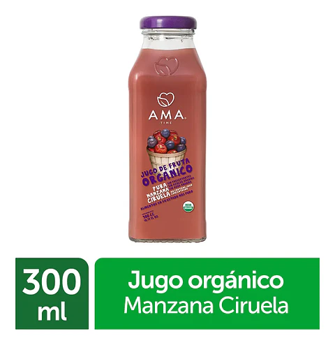 Jugo Vidrio 300cc Manzana Ciruela