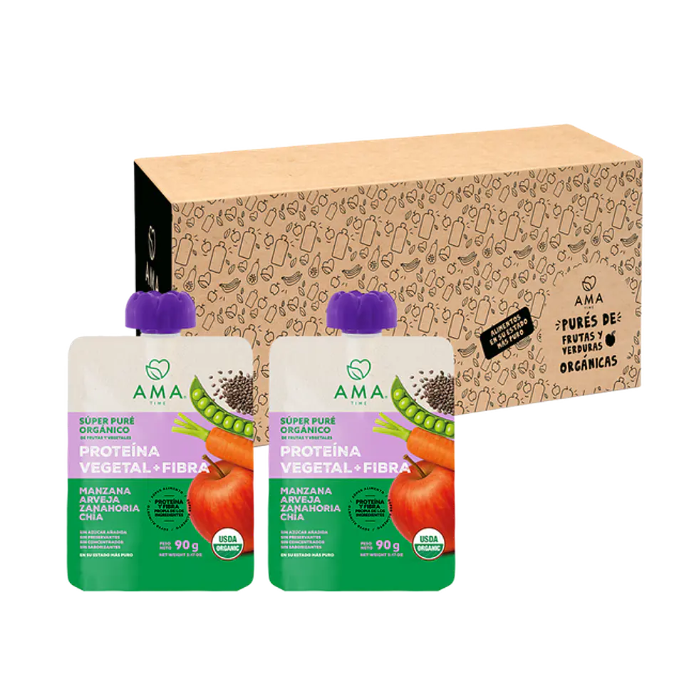 Super Pure 90grs Manzana Arveja Zanahoria Chía 3
