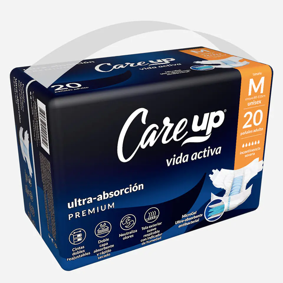 Pañal Desechable Adulto PREMIUM Talla M (20 Unidades) 1