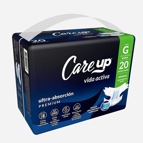 Pañal Desechable Adulto PREMIUM Talla G (20 Unidades)