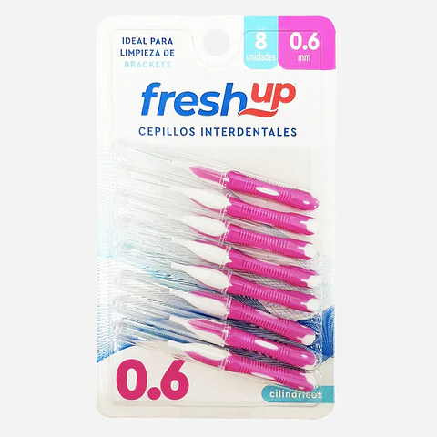 Cepillos Interdentales Recto Blister 0,6mm (8 Unidades)