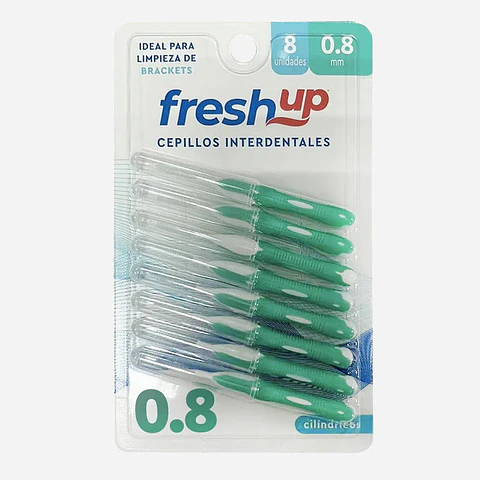 Cepillos Interdentales Recto Blister 0,8mm (8 Unidades)