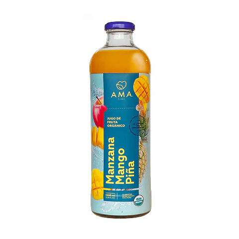 Jugo Vidrio 1000cc Manzana Mango Piña