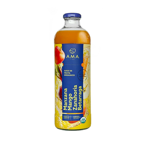 Jugo Vidrio 1000cc Manzana Mango Zanahoria Beterraga