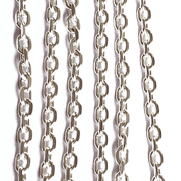 Oval Silver Closed Chain