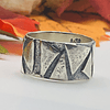 Triangles Silver Ring 