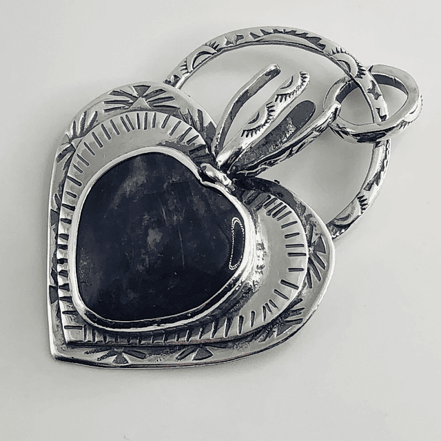 Amethyst  Heart Pendant 