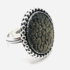 Silver Obsidian Ring