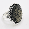 Silver Obsidian Ring