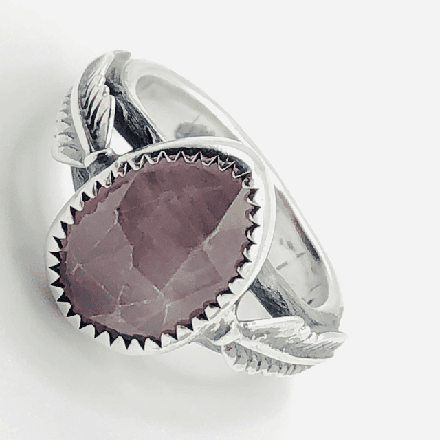 Pink Quartz Ring 