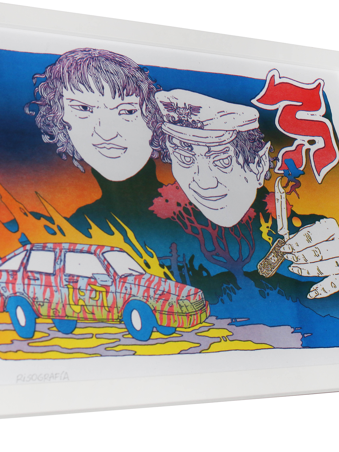 Risografía Marz Warz Enmarcada 6
