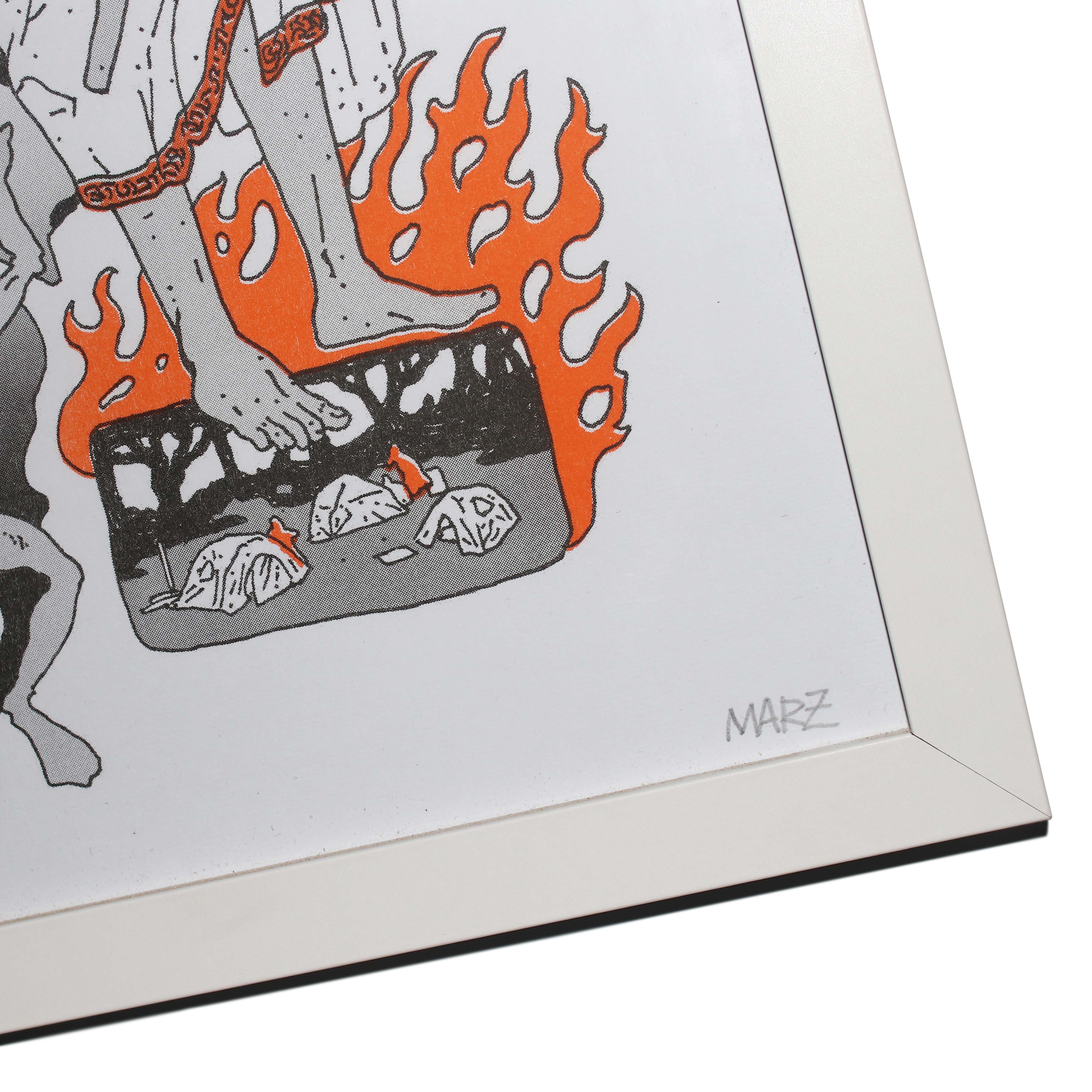 Risografía Marz Warz Enmarcada 4