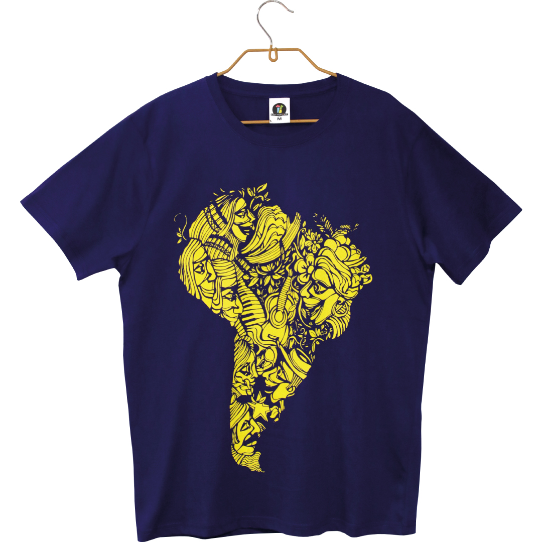 Polera América Morena morada 1