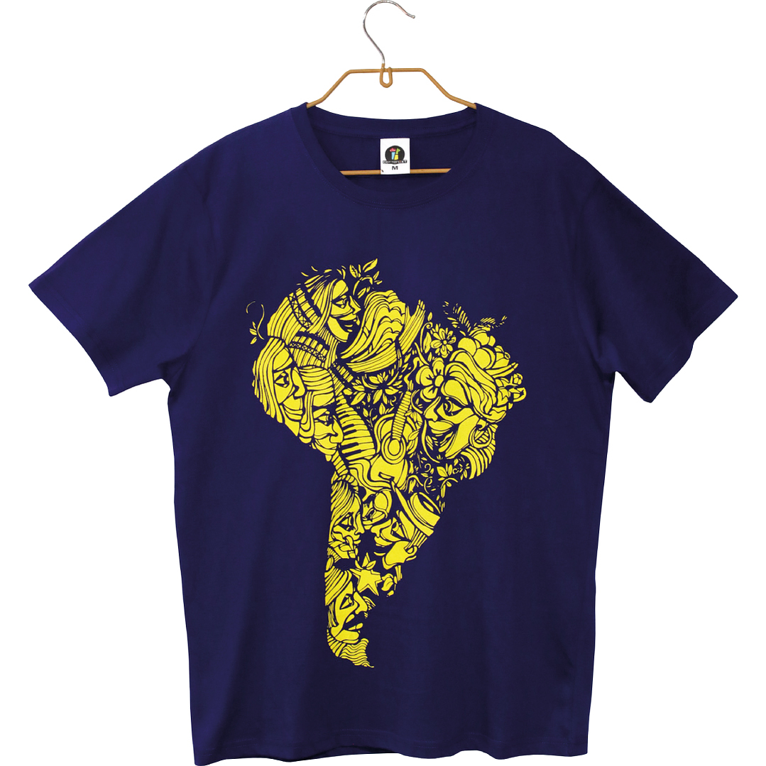 Polera América Morena morada 1