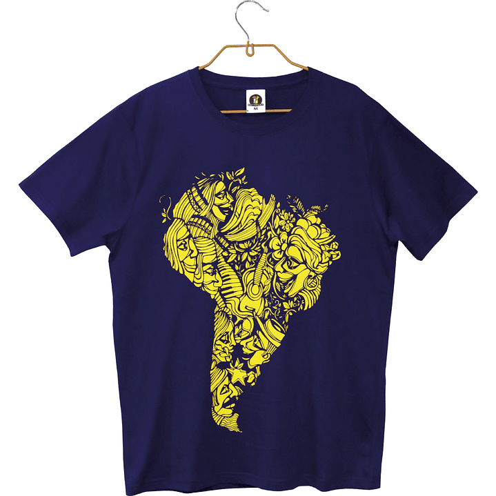 Polera América Morena morada 1