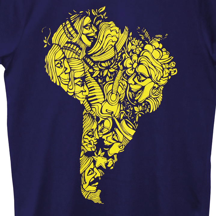 Polera América Morena morada 2