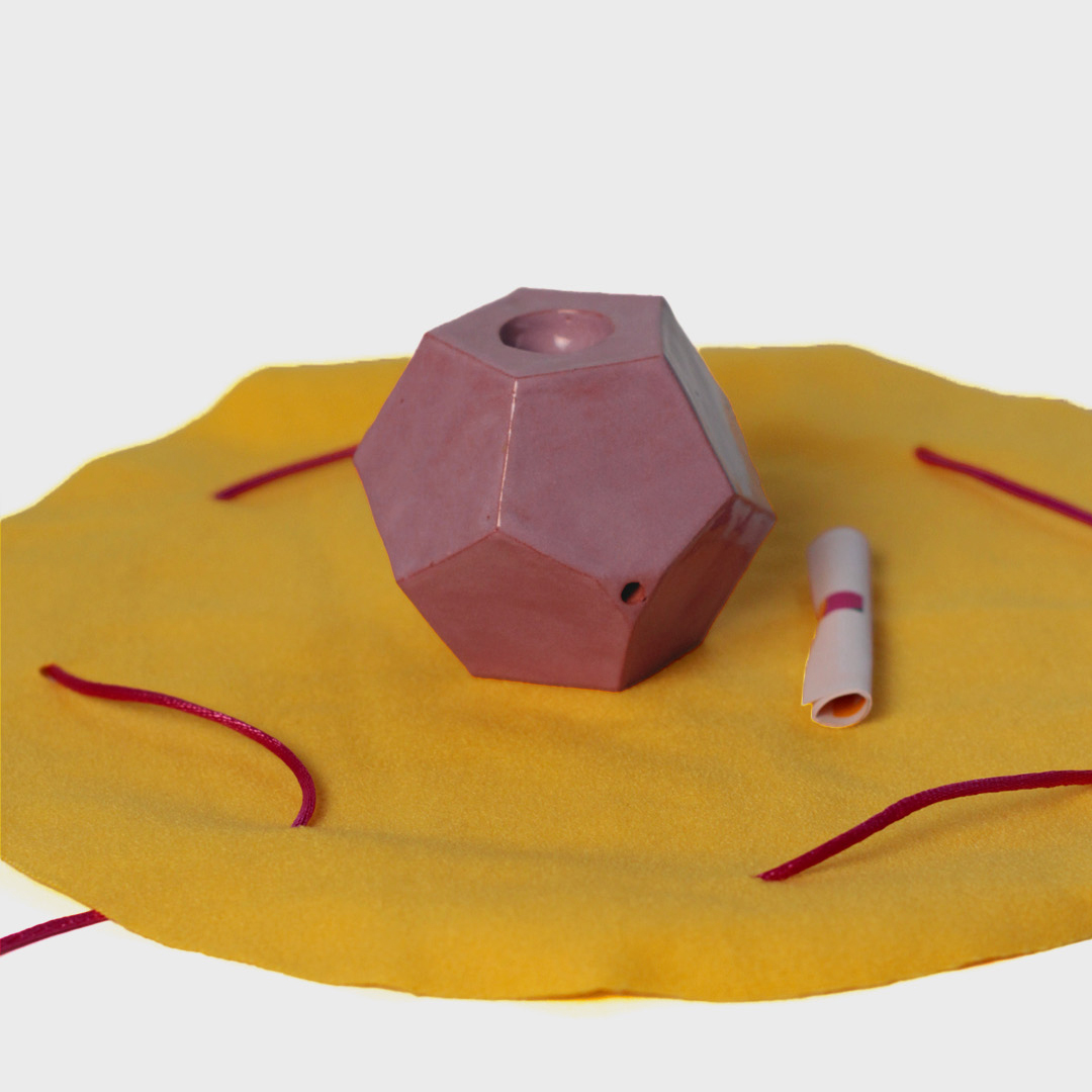 Pipa Dodecaedro Rosado 7