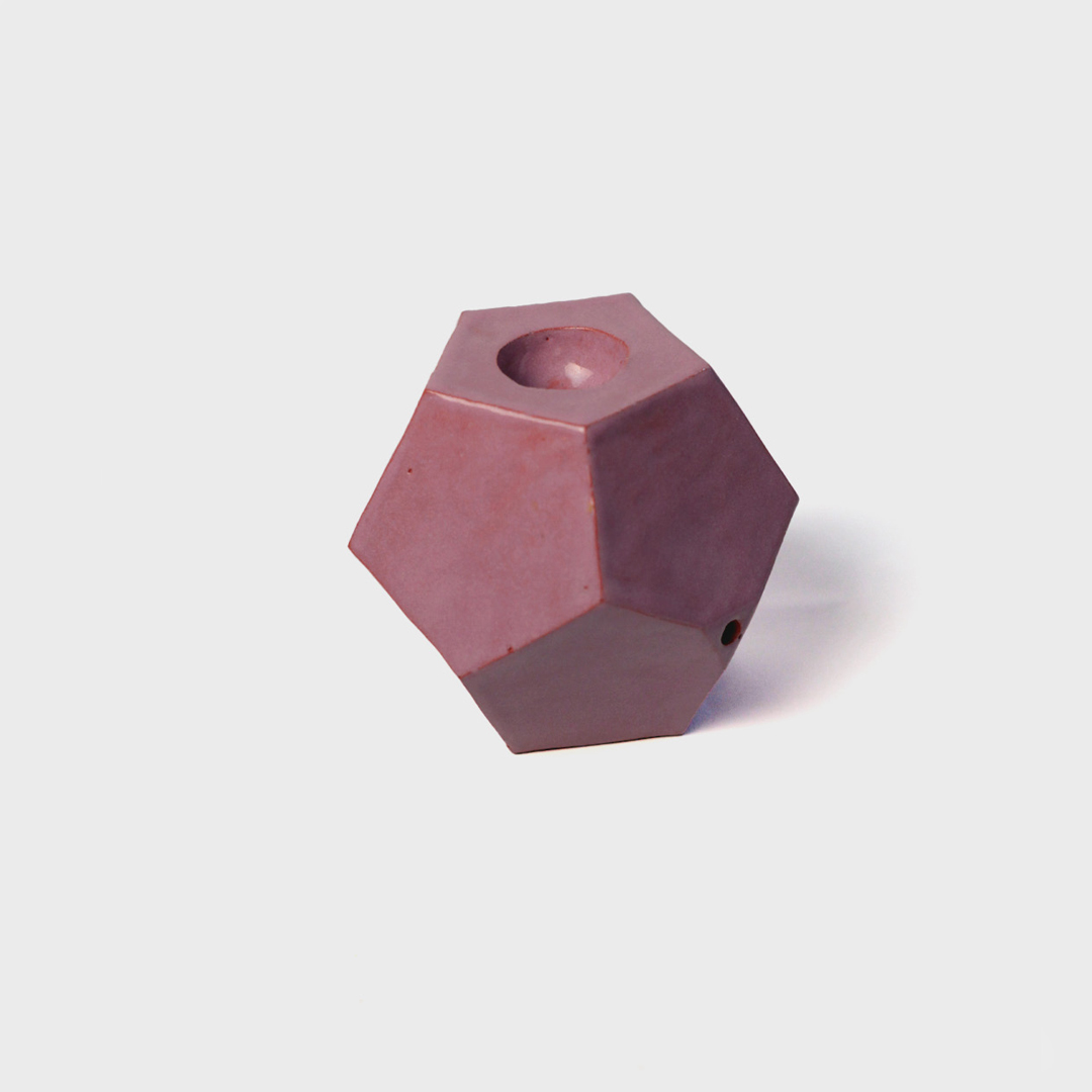 Pipa Dodecaedro Rosado 3