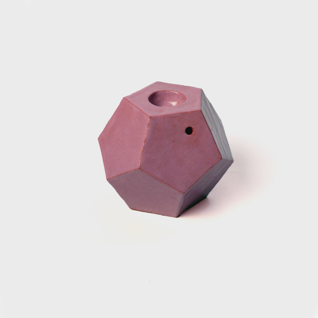 Pipa Dodecaedro Rosado 2