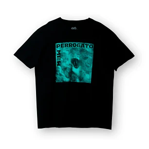 Polera Negra Perrogato Mew