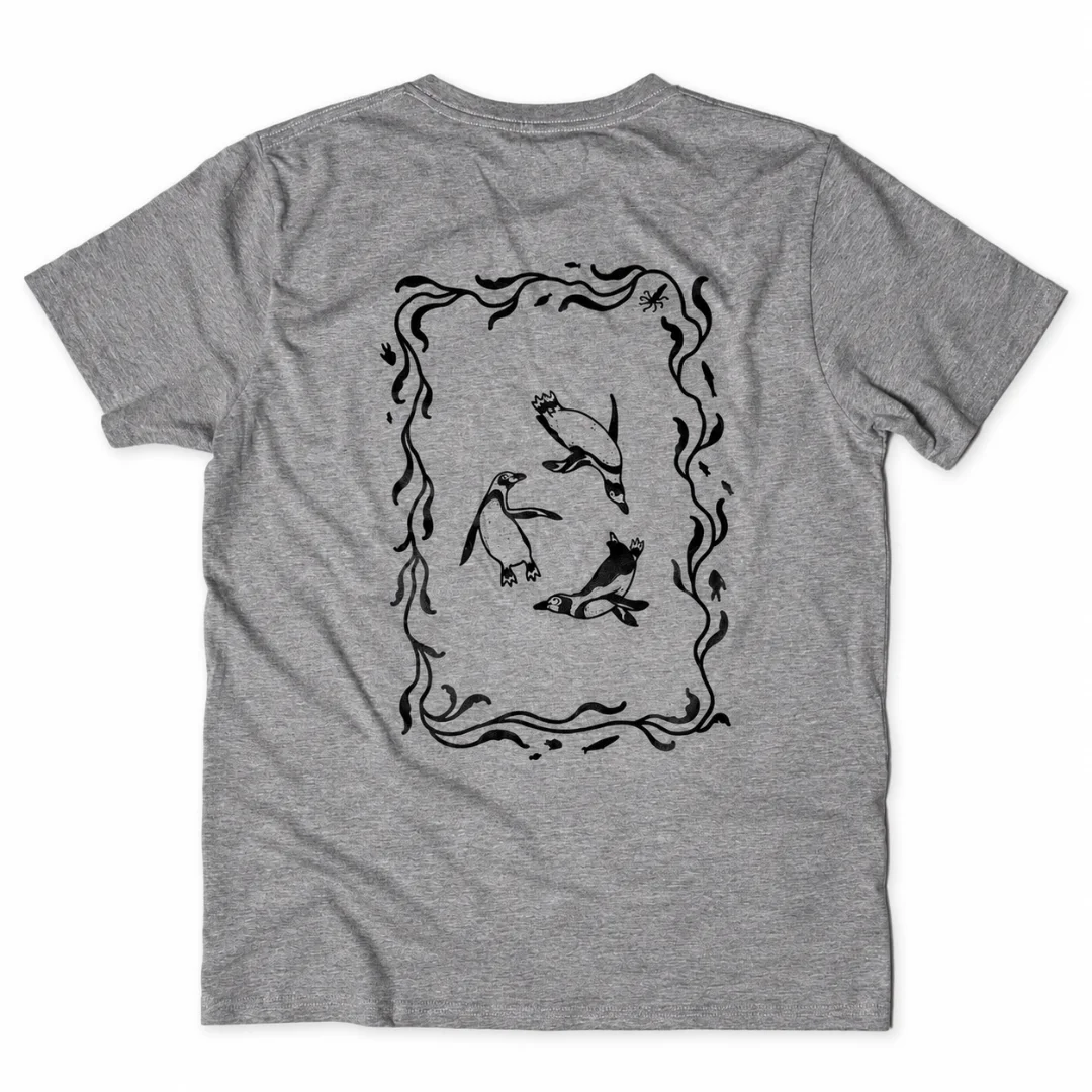 Polera Gris Pingüino Humboldt 2