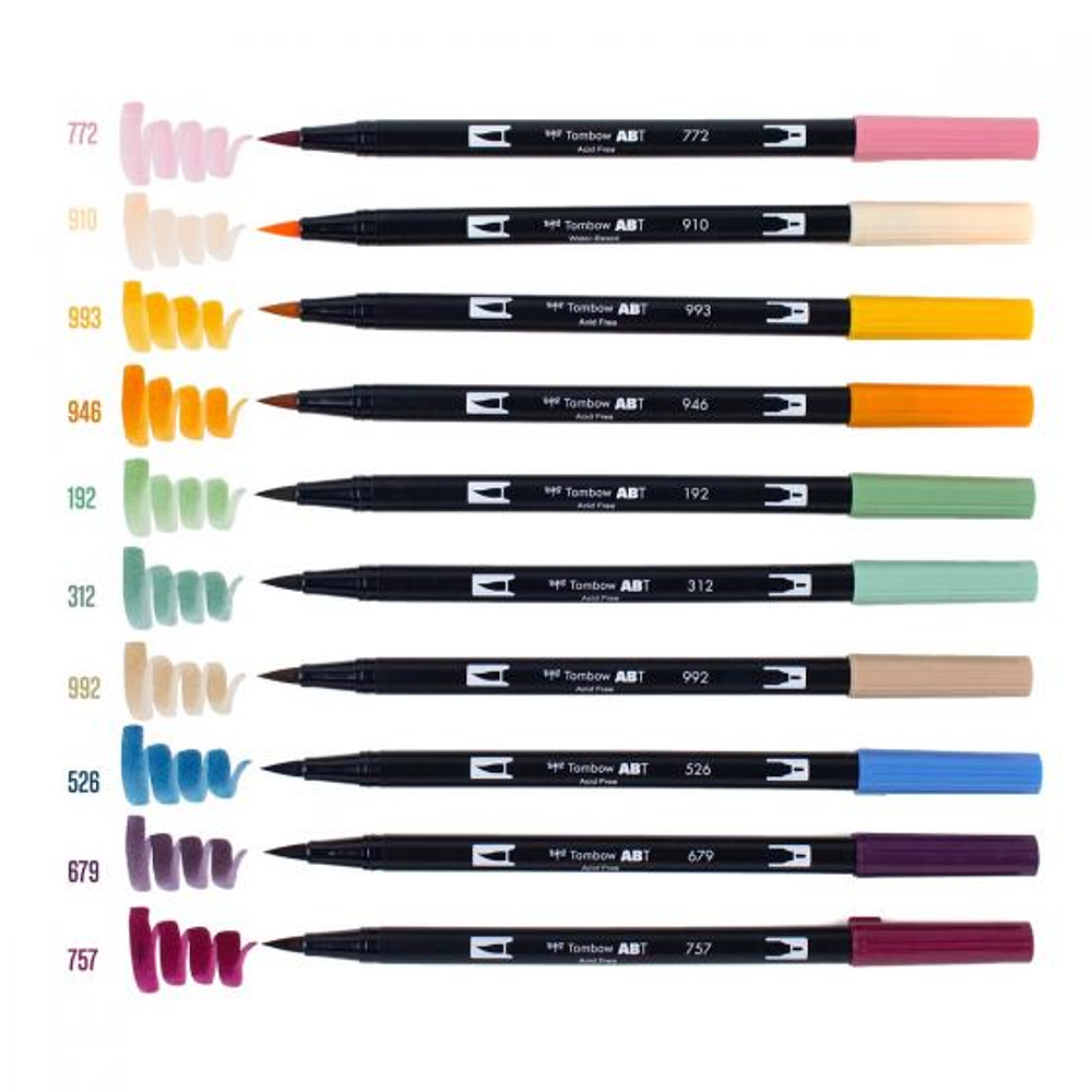 Tombow Dual Brush Pens Set de 10 