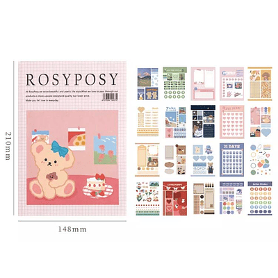 Revistas de Stickers Rosy Posy