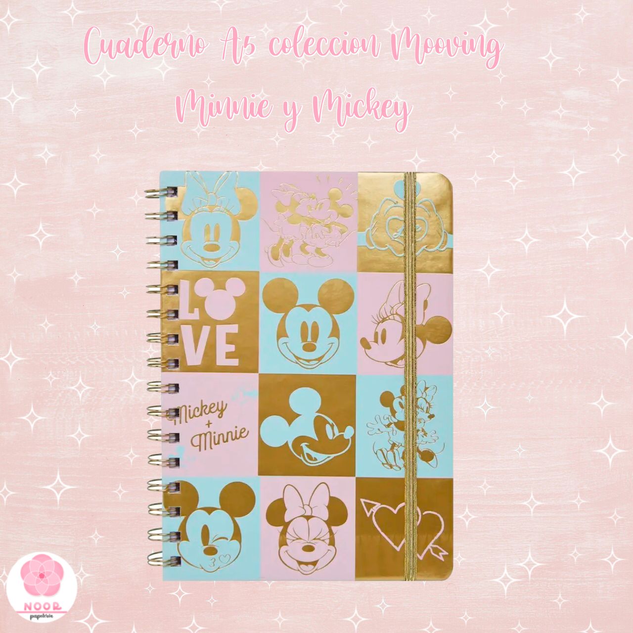 Cuaderno A5 colección Minnie y Mickey 