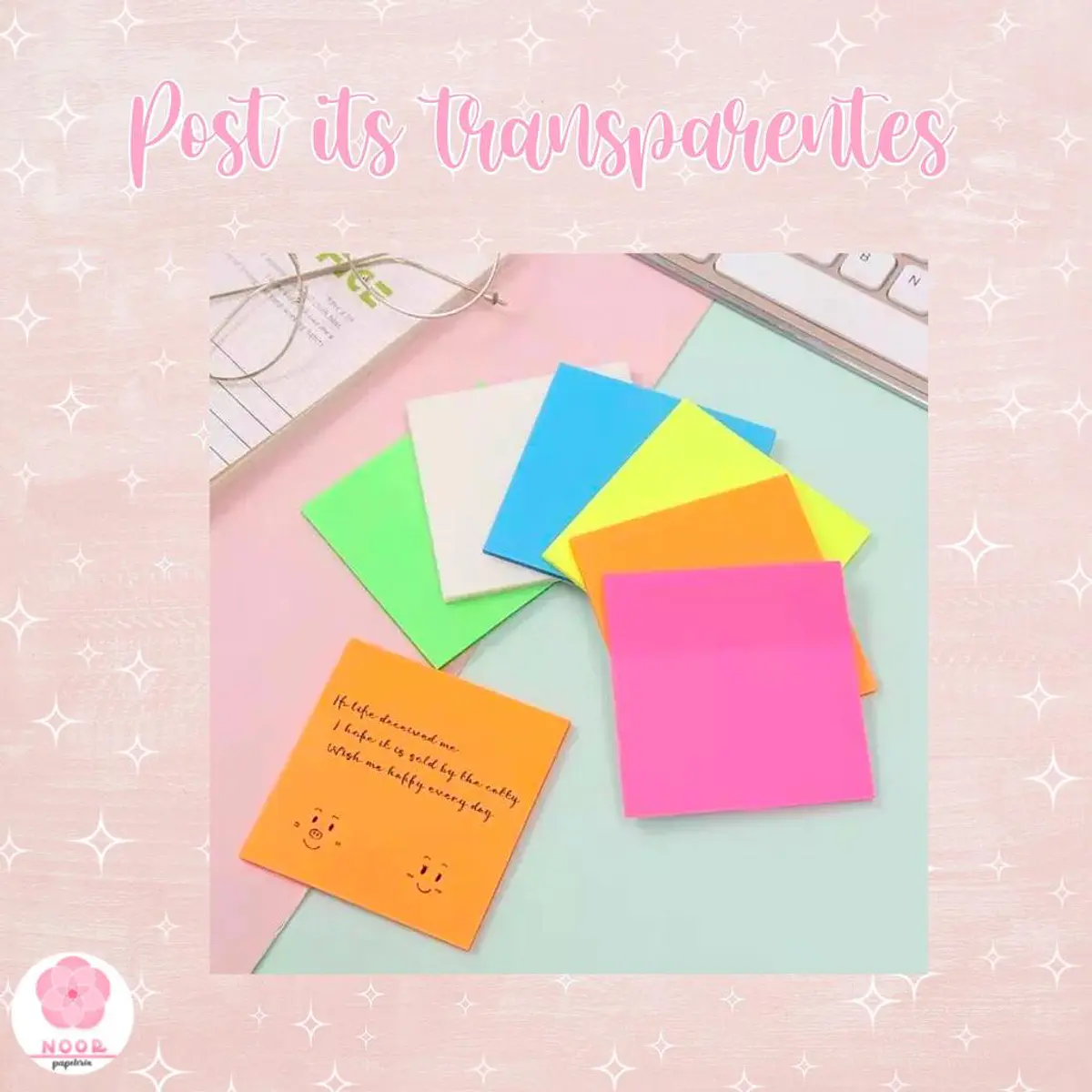 Post its transparentes