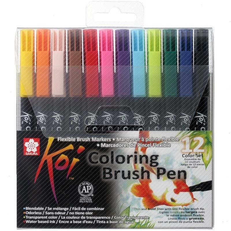 Koi Brush Pen (12 Colores)