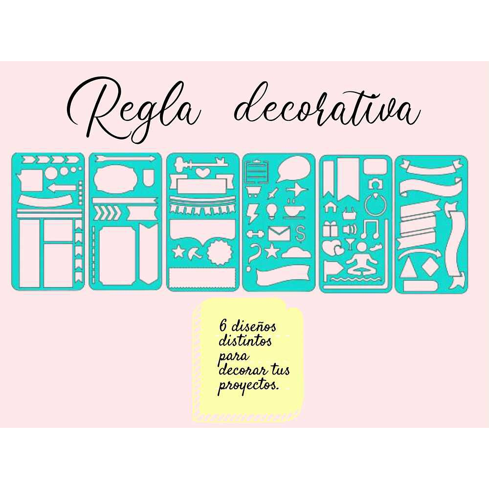 Set 6 Reglas decorativas 