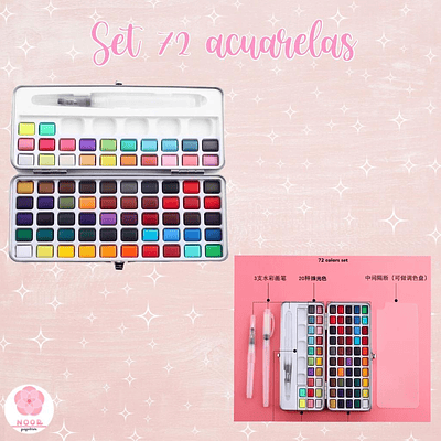 Set 72 Acuarelas 